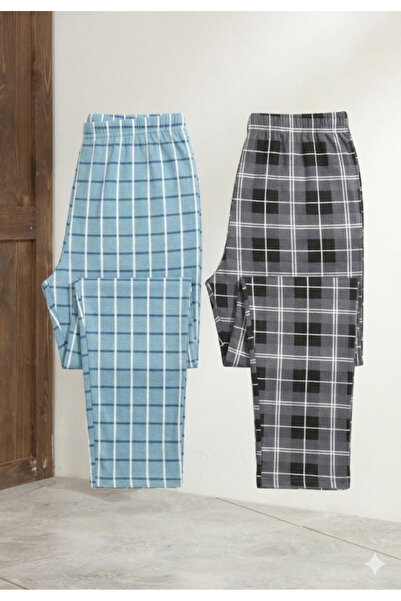 Serena Pantaloni de pijama barbat 2 piese/set - multicolor