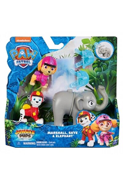 PAW PATROL Figurine Set - Marshall and Skye with Elephant