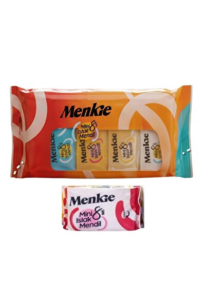 MENKİE - MİNİ ISLAK MENDİL 8 ADETLİ 8 PAKET