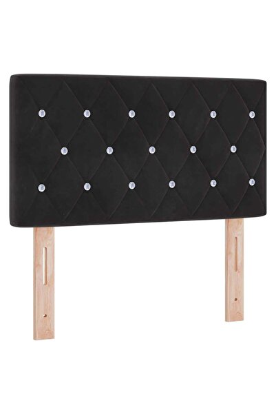 vidaxl Tăblie cap Negru 80 cm Catifea