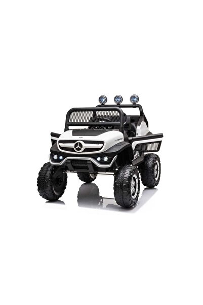 Mercedes Benz Ηλεκτρικό Αυτοκίνητο Unimog Αδειοδοτημένο Αυθεντικό 12 V (Λευκό)