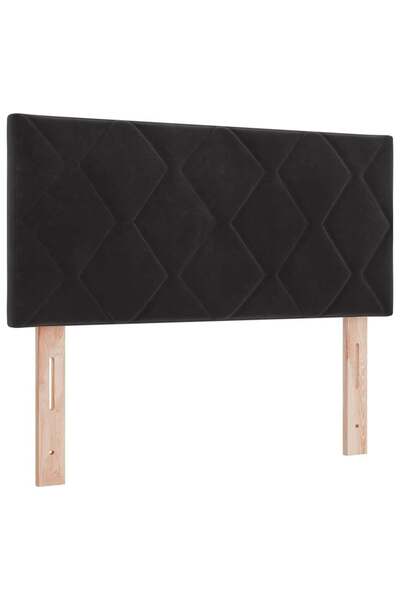 vidaxl Tăblie cap Negru 100 cm Catifea