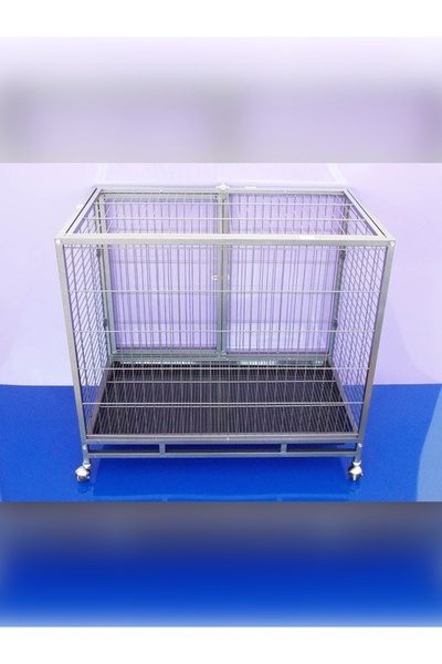 Dayang Köpek Kafesi Galveniz Tekerlekli 95x57x87cm
