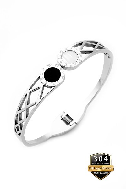 takantakana Vip, Non-Tarnishing, Stylish Design Handcuff Bracelet with Stones...