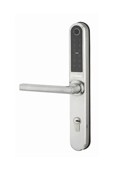 THIRARD Mâner electronic interax 85 mm INTELOCK, finisaj argintiu