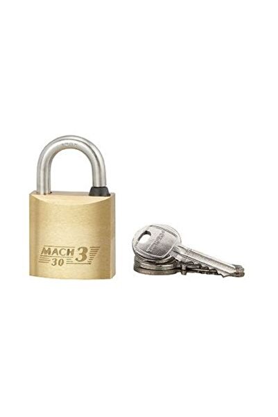 THIRARD Outdoor Padlock Mach 3, 30 mm, 3 keys, polished brass