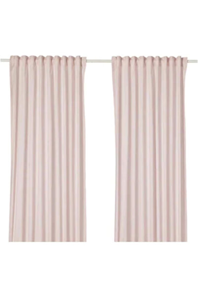 IKEA (IKEA) HANNALILL Pair of Curtains, Pink, 290x249cm