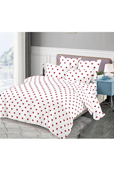 Sky Home Bedding set Finet 6 pieces red hearts-KY115