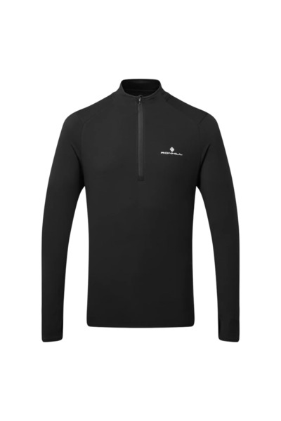 Ronhill Running shirt men Core Thermal 1/2 Zip FW 2025-Black-L
