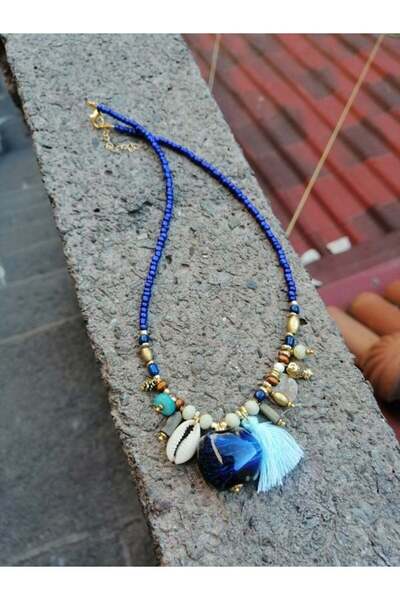 Bozhi Necklace Glass Beads Casual Elegance