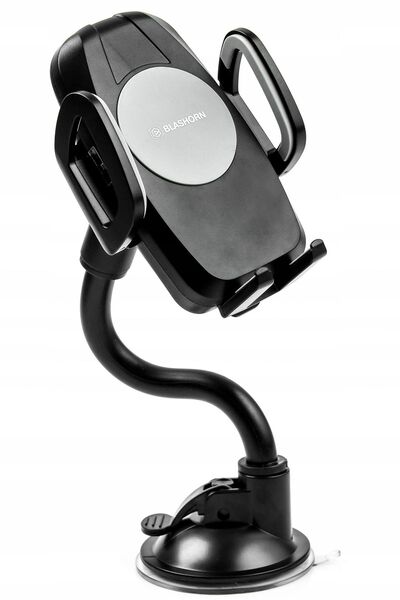 BLASHORN Suport auto wireless pentru telefon 5W Negru, prindere sigură pe par...
