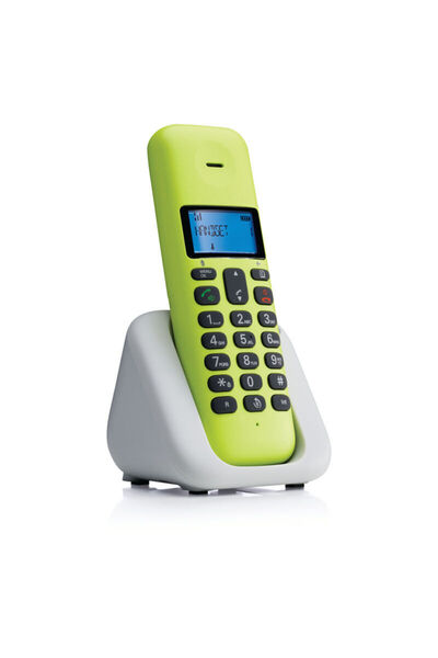 Motorola T301 Lime Lemon (Ελληνικό Μενού) Ασύρματο τηλέφωνο με ανοιχτή ακρόαση