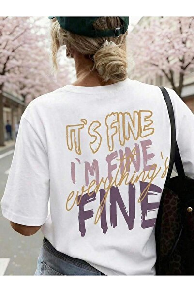 LELVANİ E bine, sunt bine. Totul este bine. Tricou imprimat.
