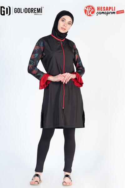 gd goldoremi 270 Premium Women's Lycra Zippered Long Sleeve Tights Detailed F...