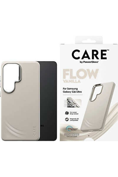 Panzer Glass PanzerGlass Care Πίσω Κάλυμμα Σιλικόνης Μπεζ για Galaxy S26 Κωδι...