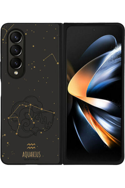 Other Σειρά Sonique Zodiac Samsung Galaxy Z Fold4 Θήκη Κινητού Τηλεφώνου Aqua...