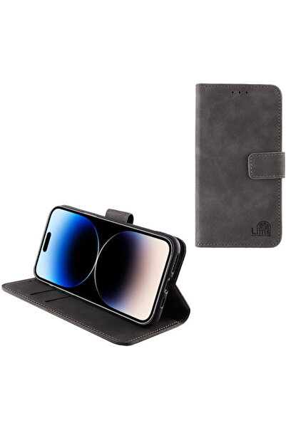 Lime&co Lime Essential Magnet Book Συνθετικό Δέρμα Γκρι (iPhone 14 Pro) Κωδικ...