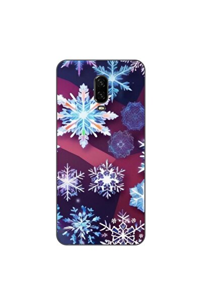 OEM Husa compatibila cu OnePlus 6T Silicon Gel Tpu Model Fulgi de Gheata