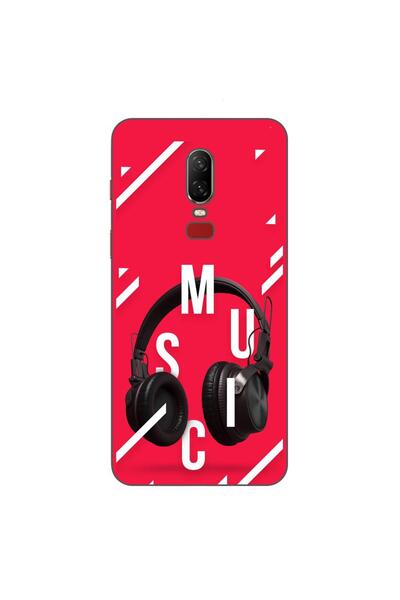 OEM Husa compatibila cu OnePlus 6 Silicon Gel Tpu Model Music Headphones