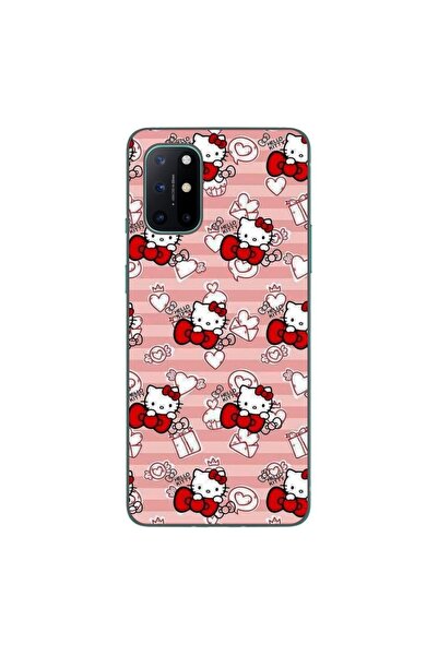 OEM Husa compatibila cu OnePlus 8T Silicon Gel Tpu Model Hello Kitty Roz Pattern