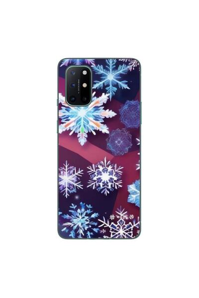 OEM Husa compatibila cu OnePlus 8T Silicon Gel Tpu Model Fulgi de Gheata