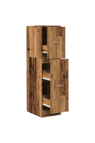 vidaxl Pharmacy cabinet, old wood, 30x41x118 cm, processed wood