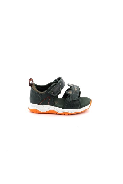 CLARKS Παιδικό Πέδιλο για Αγόρι Clowder Print T Χρώματος Πράσινο 26166136