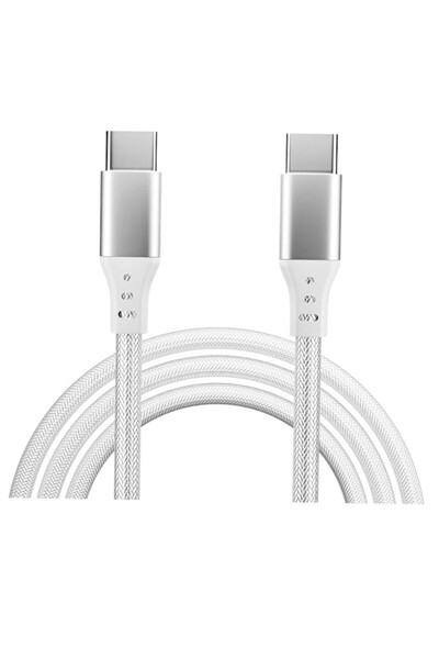 OEM Cablu alb USB 2.0, lungime 1m, 20V/30A, putere 60 W, tip C to C