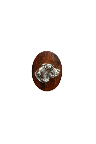 Art - Dog Beagle - Dog show brooch, starter number clip, dog pin by Art-Dog