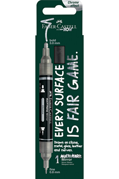 Faber Castell BLISTER ACRYLIC MULTIMARK MARKER COLOR 551 MIRROR EFFECT FABER-...