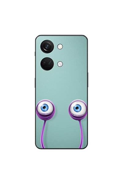 OEM Калъф, съвместим с OnePlus Nord 3, силиконов гел TPU, с шарка  "Очи на ох...