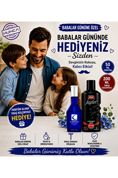 Hunca CALDİON Classic Erkek Parfüm EDT 50 ml BABALAR GÜNÜ ÖZEL (JAGLER TRAŞ K...