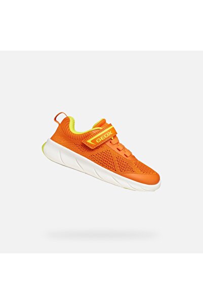 Geox Oranžové chlapecké barefoot tenisky Foot-run