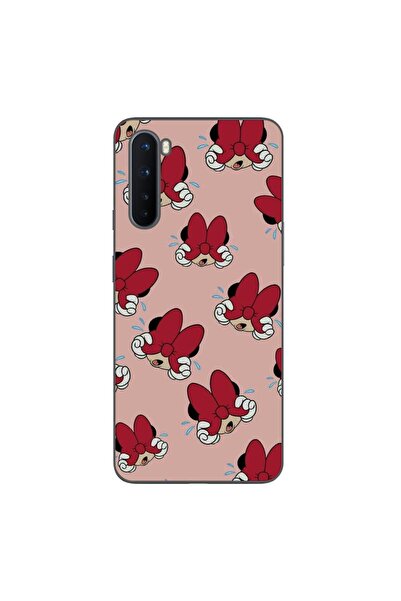 OEM Калъф, съвместим с OnePlus Nord, от силиконов гел TPU, с десен Мини, червен.