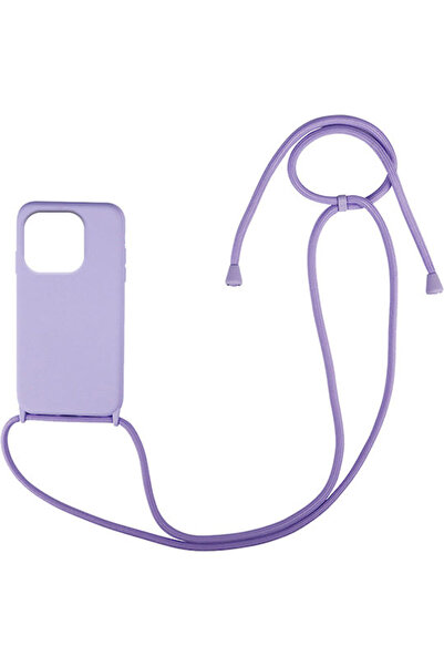 Other Sonique CarryHang Πίσω Θήκη Σιλικόνης 0.5mm με Λουράκι Λιλά (Redmi 12C)