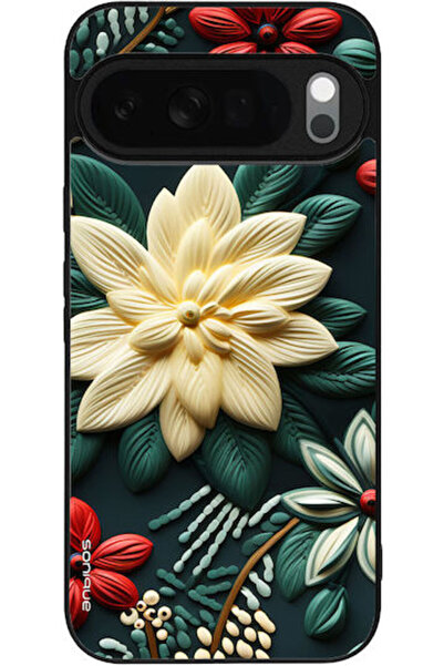 Other Θήκη Sonique Σειρά 3D Λουλούδια Google Pixel 10 Pro XL 5G Πράσινο