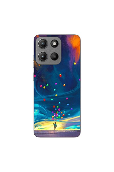 OEM Case compatible with Motorola Moto G15 Silicone Gel Tpu Universe Balloons...