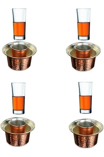 Yıldızan Nzr Beautestore Long Cups and Copper Ehlikeyf Set for 4 People 2026 ...