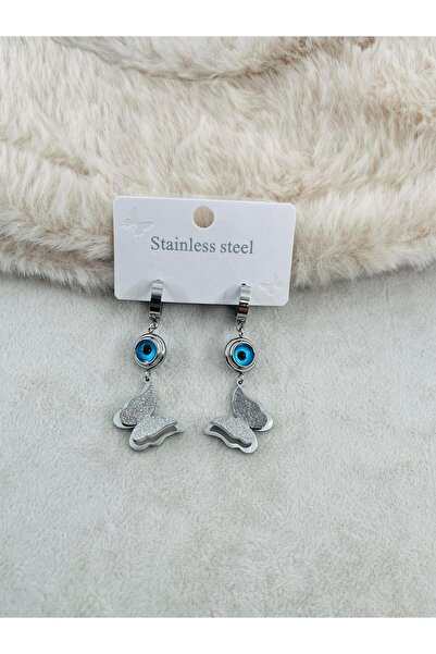 Bozhi Earrings Steel Silver Business Woman Style