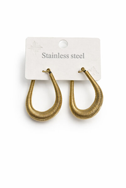 Bozhi Steel Earrings 9 Silver Business Woman Style Gold
