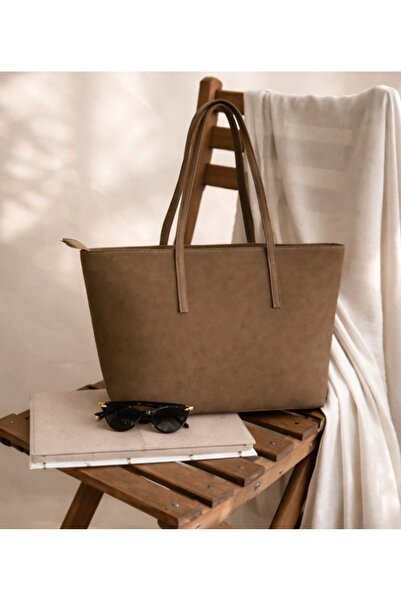 LUCAS İSTANBULL Bej Classic Tote