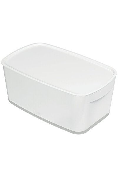 Leitz Cutie mică de depozitare cu capac alb/gri MYBOX