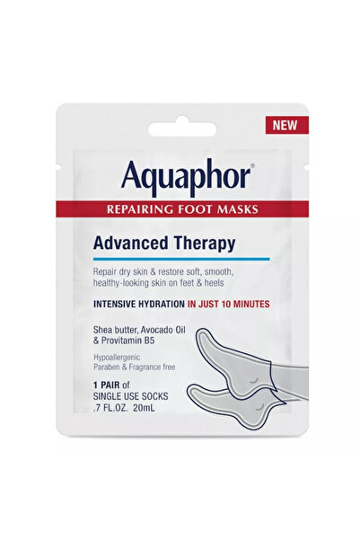 Aquaphor Foot Masks, Aquaphor, Intensive Repair, Deep Hydration, Crack Repair...