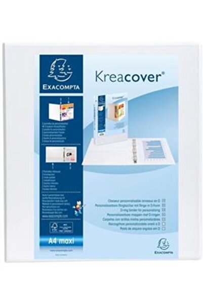 Exacompta Механичен бележник А4+ 4 ринга 70 мм 2 джоба Kreacover