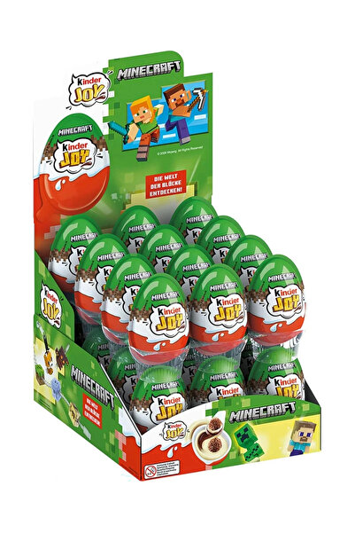 Ferrero Kinder Joy Minecraft 2026! 20g (24'lü paket sürpriz yumurta)