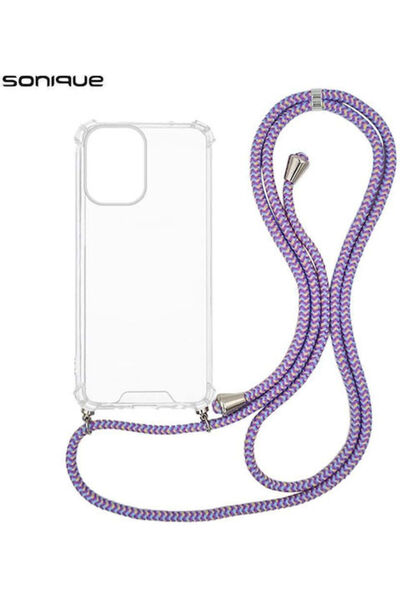 Other Sonique Armor Διαφανής Θήκη Σιλικόνης με Κορδόνι για Motorola Moto G34 ...