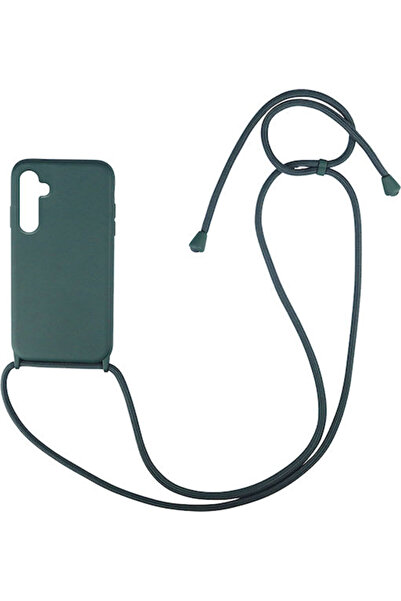 Other Sonique Πίσω Θήκη Σιλικόνης 0.5mm με Λουράκι Πράσινο (Galaxy A34)
