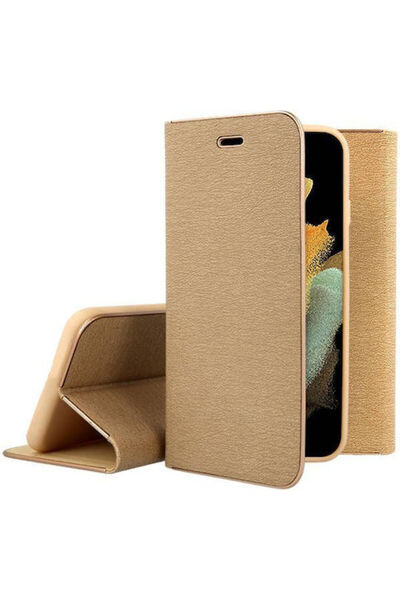 Forcell Luna Πορτοφόλι Συνθετικό Δέρμα Χρυσό (Galaxy S23)