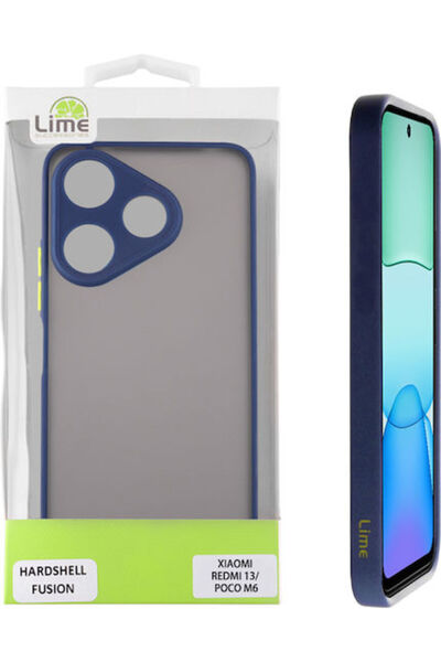 Lime&co Lime Σκληρό Πίσω Κάλυμμα Συνδυασμού Πλαστικού / Σιλικόνης Μπλε με Κίτ...