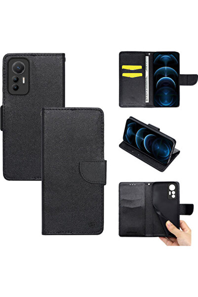Other Sonique Book Συνθετικό Δέρμα Μαύρο (Xiaomi 12 Lite)